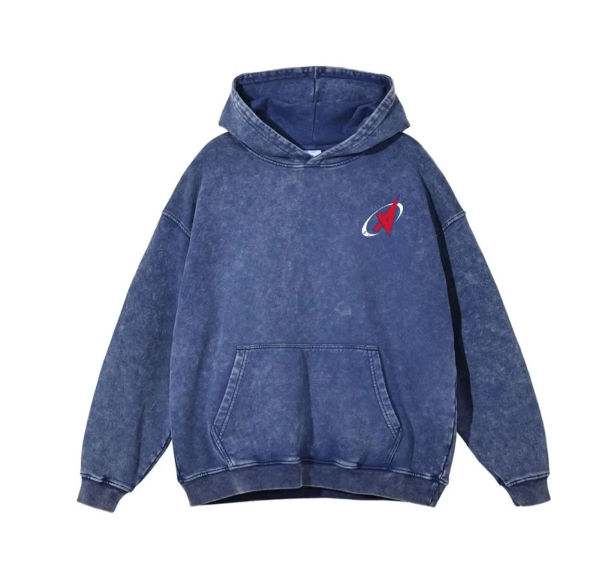 Apollon Strong Acid Wash Distressed Oversized Hoodie - Image 3