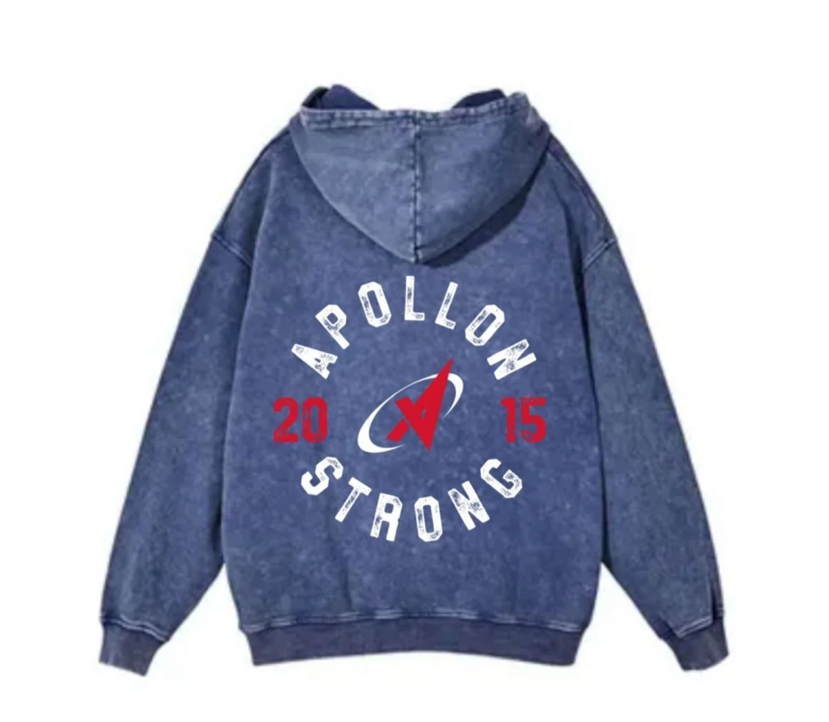 Apollon Strong Acid Wash Distressed Oversized Hoodie - Image 4