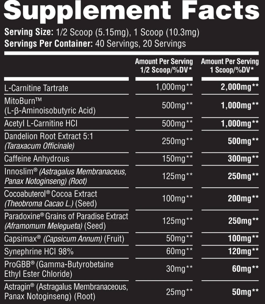 Black Tulip Thermogenic Pre Workout Powder - Image 3